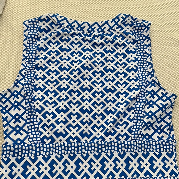 Blue and white J. McLaughlin dress, size medium - Picture 5 of 6